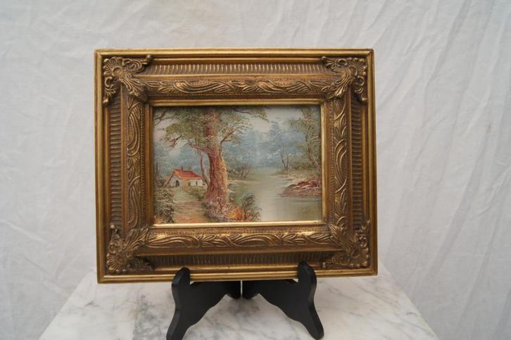 Landschap schilderijtjes, Antiek en Kunst, Kunst | Schilderijen | Klassiek, Ophalen of Verzenden