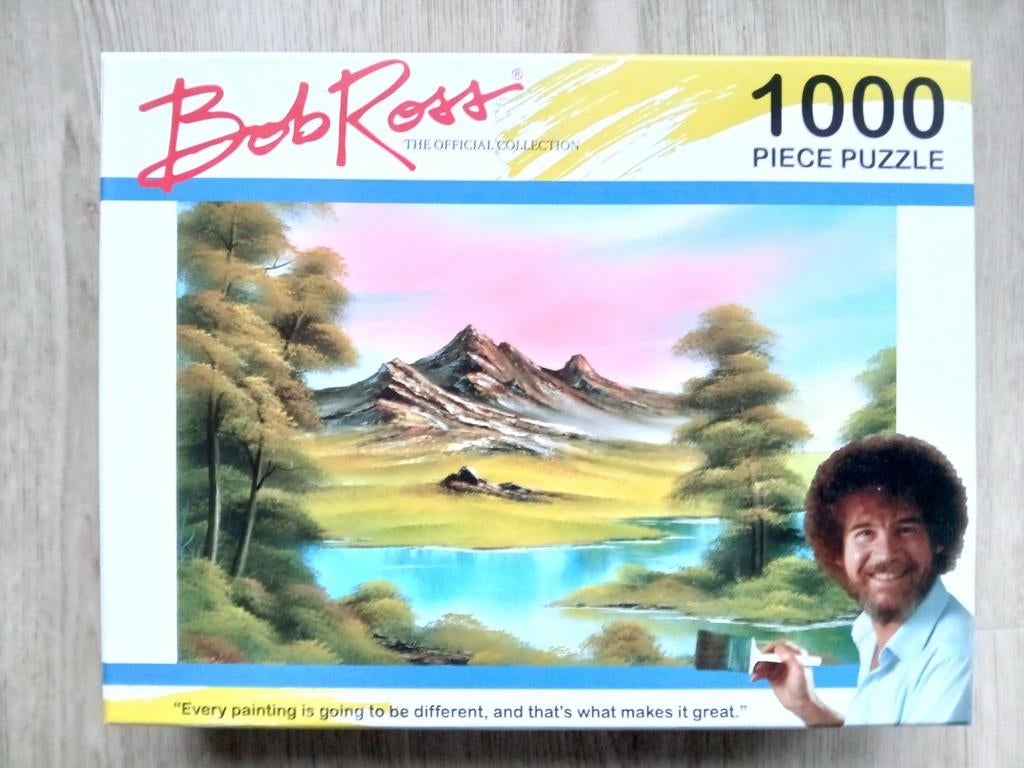 Bob Ross puzzel, Ophalen of Verzenden, 500 t/m 1500 stukjes, Zo goed als nieuw, Legpuzzel