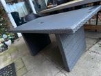 Mooie Wicker Tuintafel met glazen blad, Tuin en Terras, Tuintafels, Ophalen, Gebruikt, Rechthoekig, Wicker
