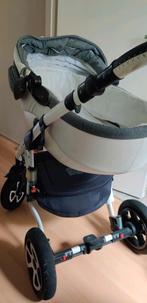 Kinderwagen en wandelwagen wit grijs, Ophalen, Gebruikt, Overige merken