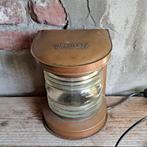 Oude koperen scheepslamp lamp Toplicht *Etage3*, Gebruikt, ., Ophalen of Verzenden, .