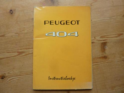 Peugeot 404 instructieboekje, Auto diversen, Handleidingen en Instructieboekjes, Ophalen of Verzenden