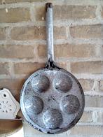 uit oma's keuken nostalgische grijs gewolkte emaille eierpan, Ophalen of Verzenden