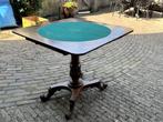Antieke Biedermeier speeltafel, mahonie., Antiek en Kunst, Ophalen
