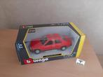 Mercedes Benz 190E 1987 Rood van Bburago 1:24, Hobby en Vrije tijd, Modelauto's | 1:24, Auto, Nieuw, Ophalen of Verzenden, Bburago