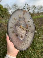 Nieuwe Agaat Klok - Uniek Design!, Ophalen of Verzenden, Nieuw, Analoog, Wandklok