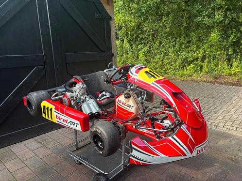 Birel s16 2024  newline mychron 5s 2t zonder motor, Sport en Fitness, Karting, Zo goed als nieuw, Kart, Ophalen of Verzenden