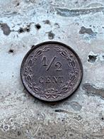 1/2 cent 1884 Willem III, zeer mooie kwaliteit, Ophalen of Verzenden, Koning Willem III, Losse munt
