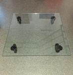 Fontana Arte Salontafel Tavola con ruote 120x120, Ophalen, Gebruikt, Vierkant, Glas