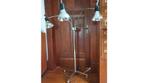 driearmige chroom industrieel mid century triple vloerlamp, Antiek en Kunst, Antiek | Lampen, Ophalen