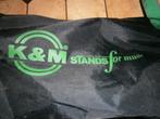 2 König & Meyer (K&M) microfoon statieven + K&M draagtas, Ophalen, Zo goed als nieuw