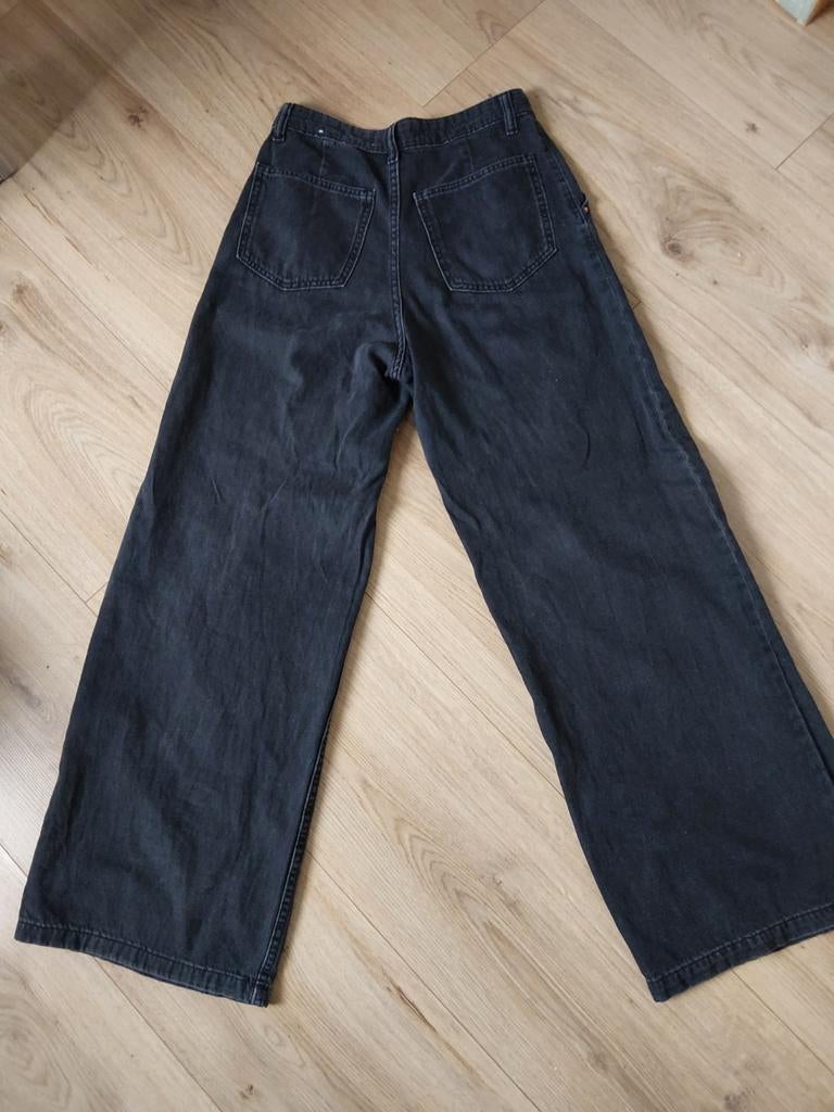 Zwarte wijde gothic broek zga nieuw dames, Zwart, MNG, Ophalen of Verzenden, W30 - W32 (confectie 38/40)