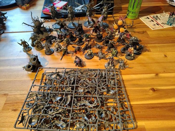 Warhammer aos maggotkin of nurgle mortals, Hobby en Vrije tijd, Wargaming, Gebruikt, Warhammer, Figuurtje(s), Geverfd, Ophalen of Verzenden