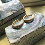 Mooie creolen met steentjes, Overige materialen, Nieuw, Ophalen of Verzenden, Goud