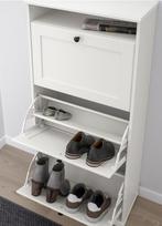 Shoe cabinet 3 compartments, white,61x30x130 cm, Huis en Inrichting, Kasten | Schoenenkasten, Nieuw, Ophalen of Verzenden