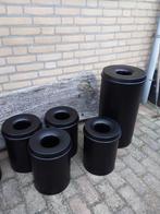 Flamdovende prullenbakken, ZGAN, Ophalen of Verzenden, Zo goed als nieuw, Metaal, Minder dan 50 cm