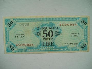 971. Italië, AMC 50 lira 1943 A WW II. beschikbaar voor biedingen