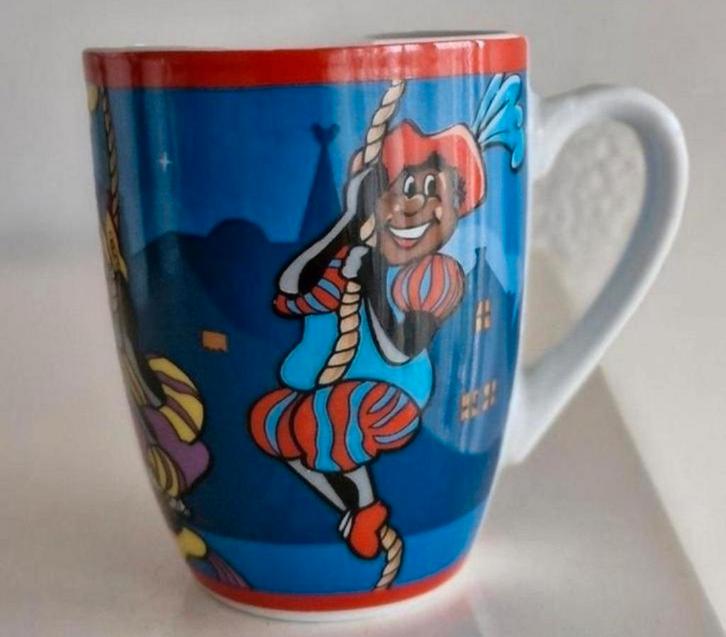 Beker met verschillende Zwarte Pieten, Diversen, Sinterklaas, Zo goed als nieuw, Ophalen of Verzenden