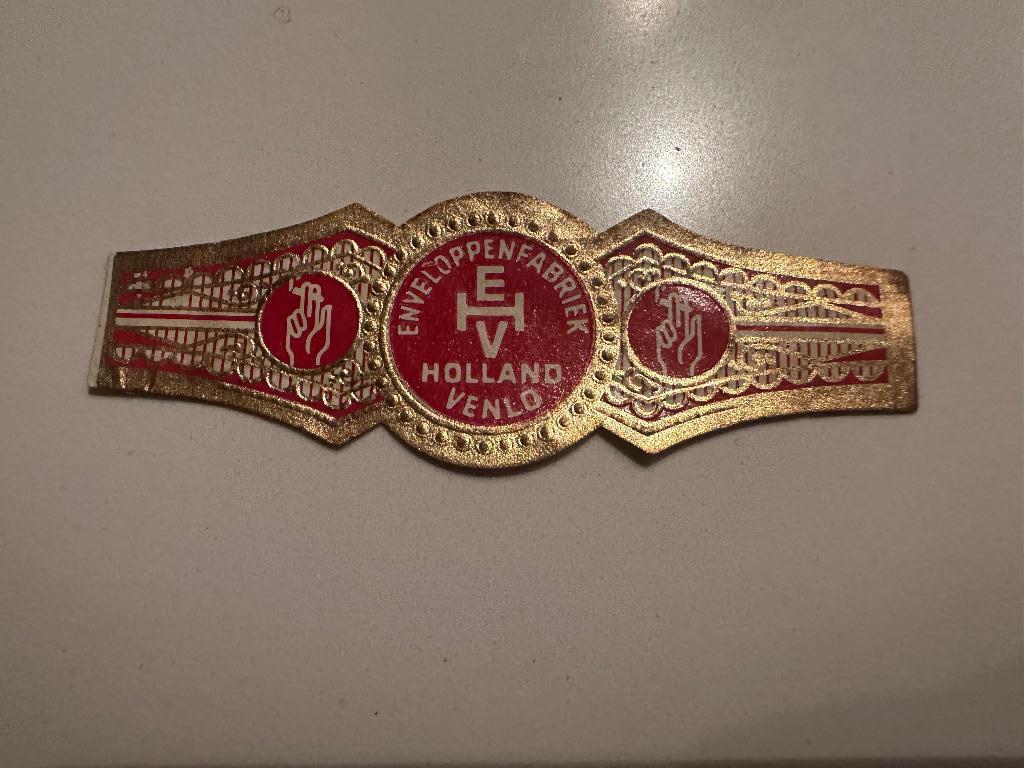 Sigarenbandje enveloppenfabriek Venlo, Ophalen of Verzenden, Gebruikt, Sigarenbandjes