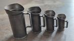 Vintage Tinnen Maatbekers - Set van 4, Antiek en Kunst, Antiek | Tin, Ophalen of Verzenden