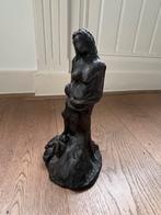 Bronzen beeld zwangere vrouw met kinderen, Antiek en Kunst, Ophalen