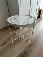 Zuiver cupid bijzettafel wit marble, Huis en Inrichting, Tafels | Bijzettafels, Minder dan 55 cm, Metaal of Aluminium, Rond, Zo goed als nieuw