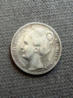 1 Gulden 1906 Wilhelmina, 1 gulden, Zilver, Ophalen of Verzenden, Koningin Wilhelmina