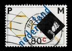 postzegel 1596 Nederland Piet Mondriaan, Postzegels en Munten, Postzegels | Nederland, Ophalen of Verzenden, Na 1940, Gestempeld