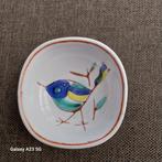 Handbeschilderd schaaltje – speels vogeltje – kleurrijk, Ophalen of Verzenden, Huis en Inrichting