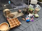 Hamsterkooi met veel toebehoren, Dieren en Toebehoren, Knaagdieren en Konijnen | Hokken en Kooien, Kooi, Minder dan 75 cm, Hamster