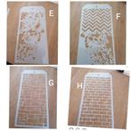 Stencils voor pasta, stempelen enz, grote maat, Ophalen of Verzenden, Clearstamp