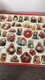 Volle doos kerstdecoratie’s hout 45 stuks, Ophalen of Verzenden