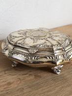 Antieke 800 Zilveren Sieradendoos, Ophalen of Verzenden, Zilver