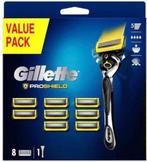 GILLETTE FUSION PROSHIELD BASE SCHEERSYSTEEM + 8 NAVULMESJES, Ophalen, Nieuw, Verzorging