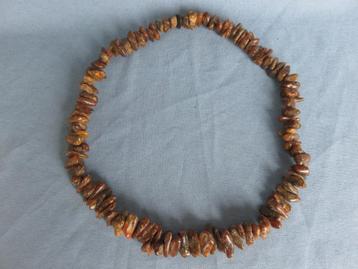 Hals ketting in ruw barnsteen - 20e eeuw – lengte = 67 cm beschikbaar voor biedingen