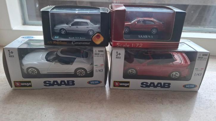 Nog nieuw in de verpakking Saab modellen verzameling, Hobby en Vrije tijd, Modelauto's | 1:43, Nieuw, Auto, Overige merken, Ophalen of Verzenden