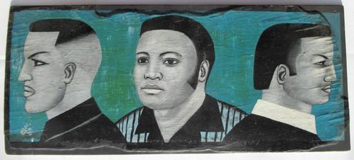 Afrikaans kappersbord (Zaïre), Antiek en Kunst, Kunst | Niet-Westerse kunst, Ophalen of Verzenden