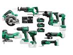 Hikoki KC18KIDLEV2 Combiset | 9 machines, 3 accu&apos;s en