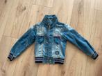 Vingino spijkerjas maat 140, Kinderen en Baby's, Kinderkleding | Maat 140, Ophalen of Verzenden, Zo goed als nieuw, Jas
