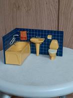 Vintage lundby badkamer poppenhuis (jaren '70), Ophalen of Verzenden, Gebruikt, Poppenhuis