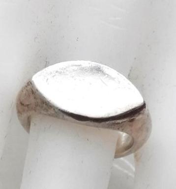 Mooie stevige gladde zilveren ring 925 (7199) beschikbaar voor biedingen