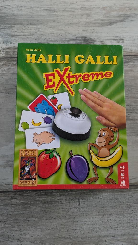 Halli Galli Extreme - Reactiespel, Hobby en Vrije tijd, Gezelschapsspellen | Bordspellen, Zo goed als nieuw, Drie of vier spelers
