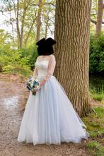 Mooie Trouwjurk maat 38 thule met lichtblauwe onderjurk, Kleding | Dames, Ophalen, Zo goed als nieuw, Trouwjurk