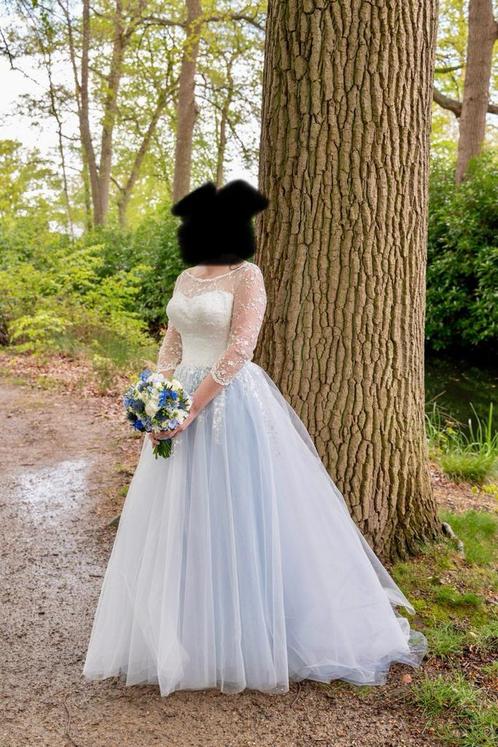 Mooie Trouwjurk maat 38 thule met lichtblauwe onderjurk, Kleding | Dames, Trouwkleding en Trouwaccessoires, Zo goed als nieuw