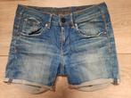 G star G-star korte broek jeans maat 28, Blauw, Ophalen of Verzenden, W28 - W29 (confectie 36), Gedragen
