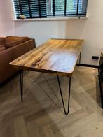 Eettafel mangohout Loods 5, Huis en Inrichting, Tafels | Eettafels, Ophalen, 50 tot 100 cm, Zo goed als nieuw, Vijf personen of meer