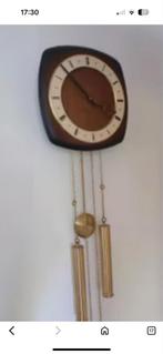 Vintage Van Grinsven Oss Wandklok met Romeinse cijfers, Ophalen of Verzenden