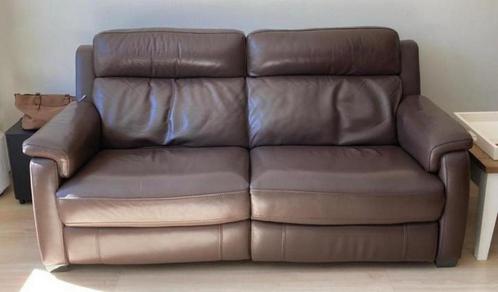 *Adari Caramel leren bankstel*, Huis en Inrichting, Banken | Bankstellen, Zo goed als nieuw, 75 tot 100 cm, Leer, Ophalen of Verzenden