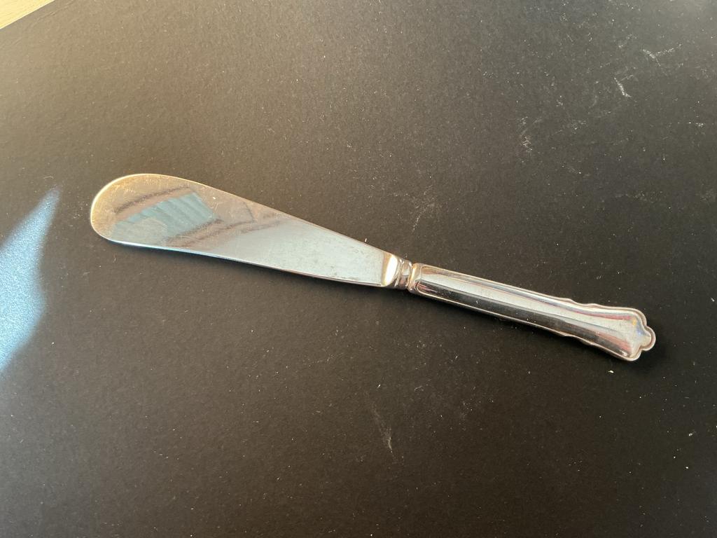 Verzilverd Zweeds botermesje - Vintage, Ophalen of Verzenden