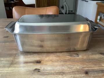 Grote RVS Braadpan/Braadslede - Ovenbestendig beschikbaar voor biedingen